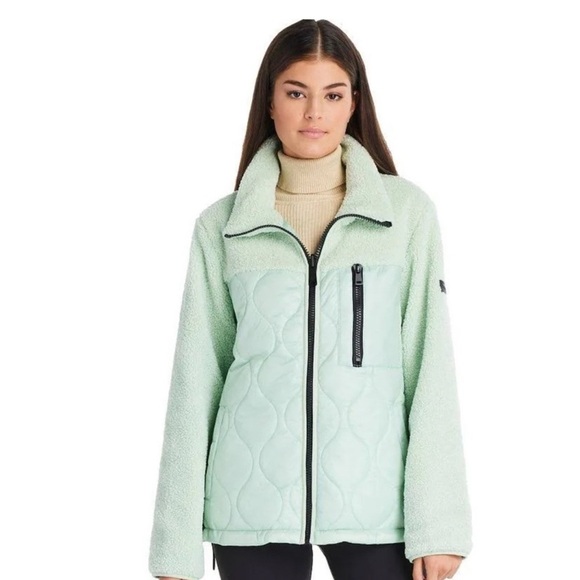 Koolabura women’s mint mixed media fleece jacket Size XL. NWOT - Picture 1 of 11